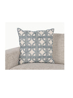 Elea Throw Pillow 22" | Ivory/Navy