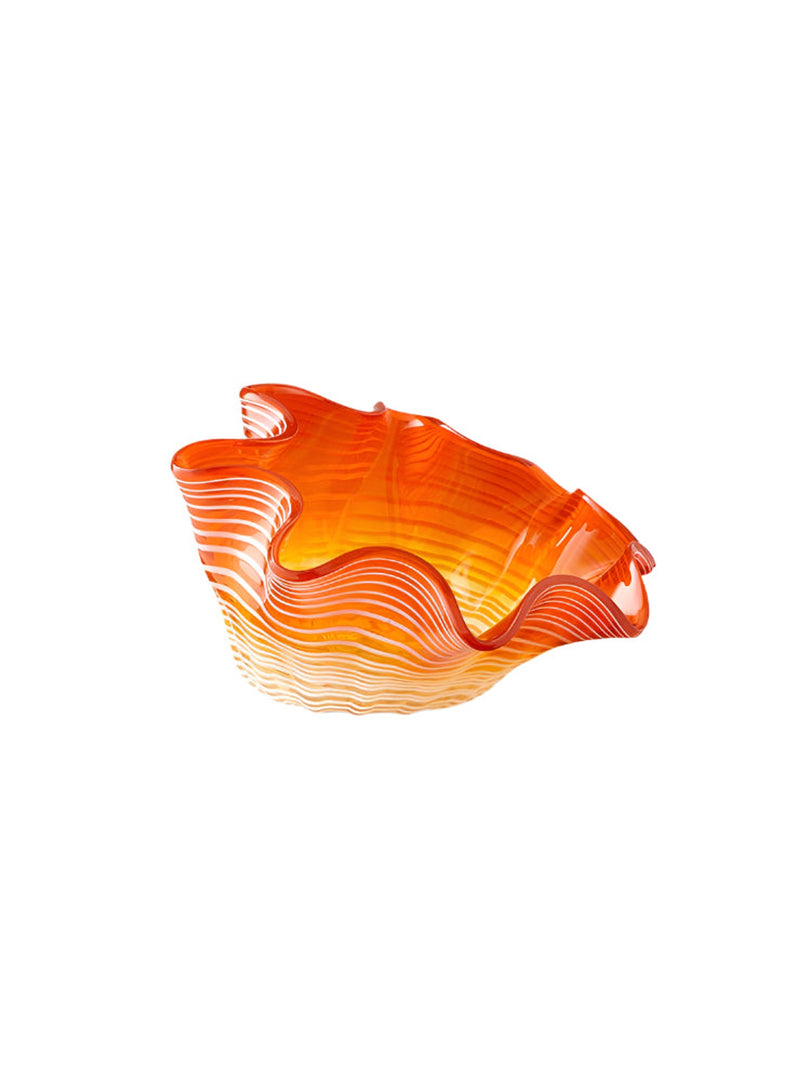 Glass Party Bowl SM | Orange