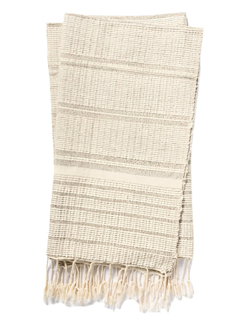 Kase Natural | Grey Throw