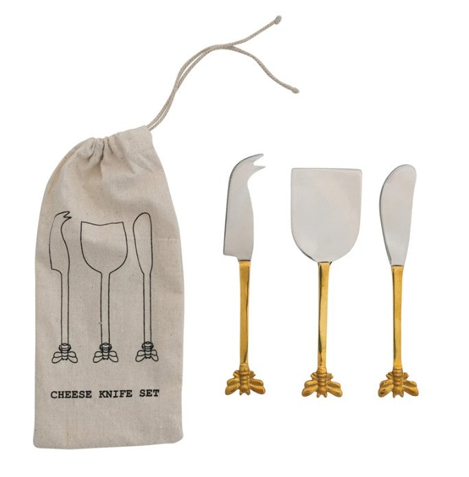 Bee Handle Cheese Knives