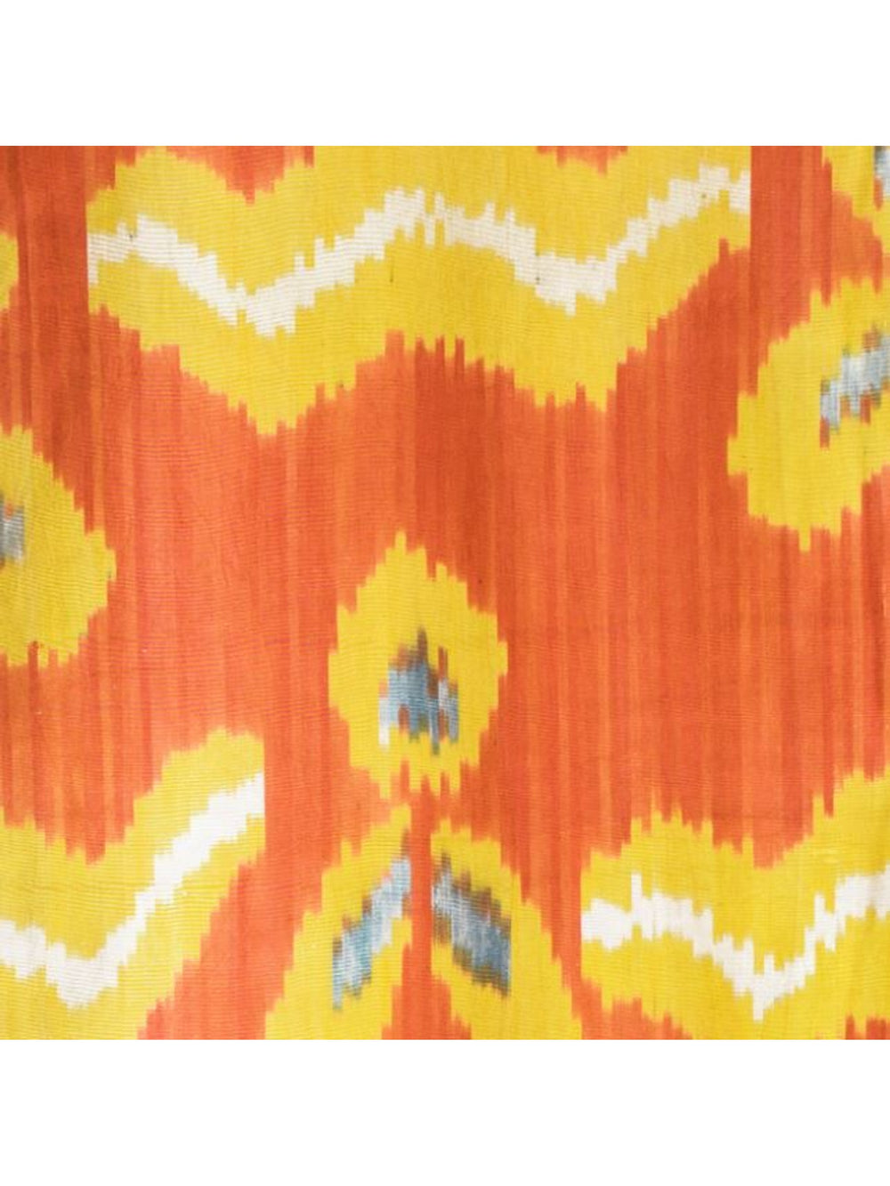Silk Tangerine Ikat Pillow
