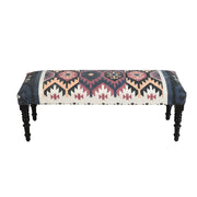 Black Multi Colored Bench