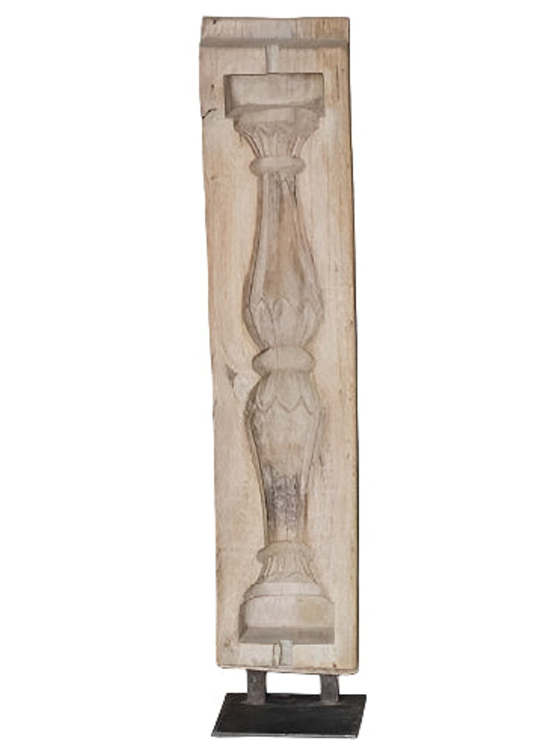 Wood Brick Mould on Iron Stand