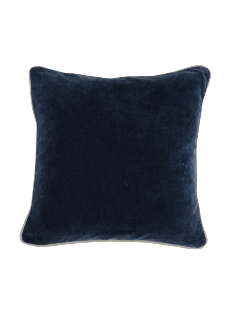 Heirloom Velvet Pillow 18" | Navy