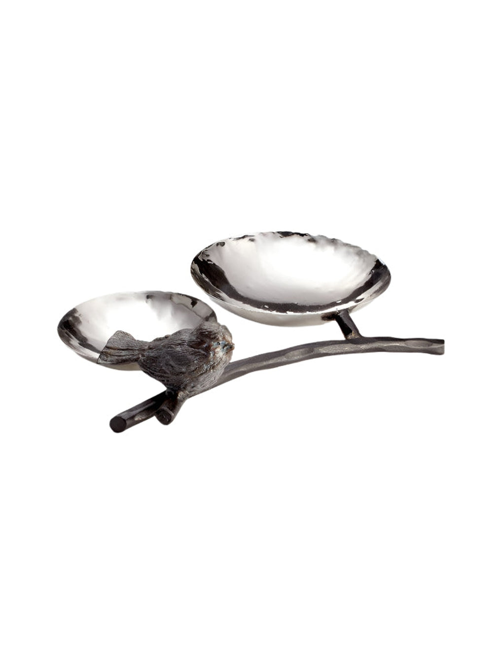 Silver And Bronze Bird Tray