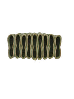 Stoneware Vase w/9 Sections, Green