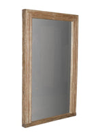 Smooth Brown Wood Mirror