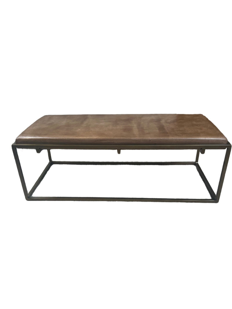 Loftin II Leather Ottoman