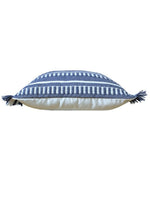 Blue Fringed 20" Pillow