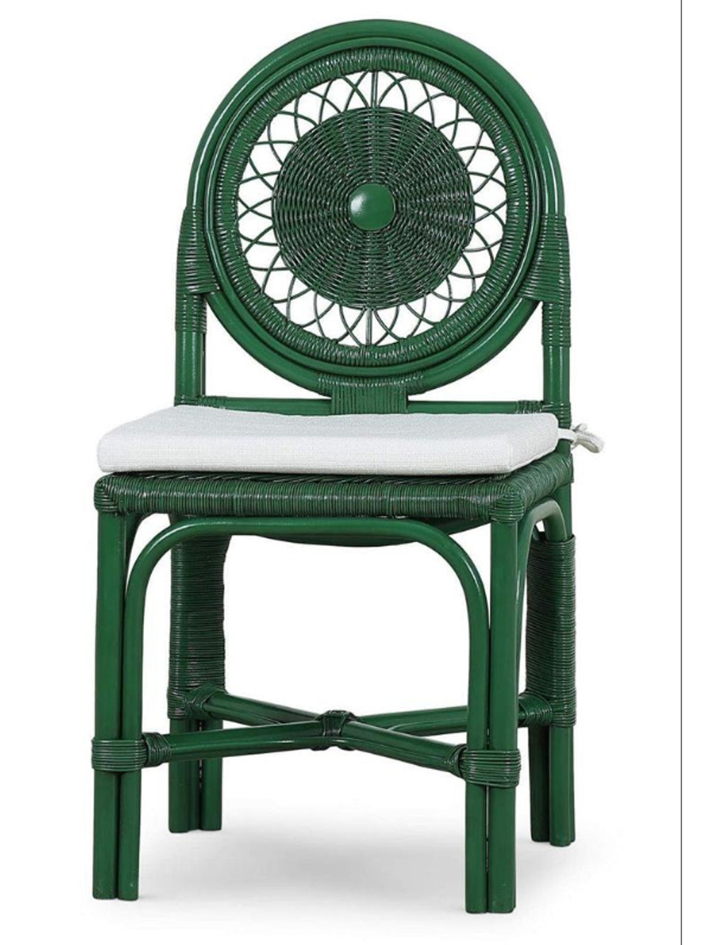 Oceola Rattan Dining Chair | Jade