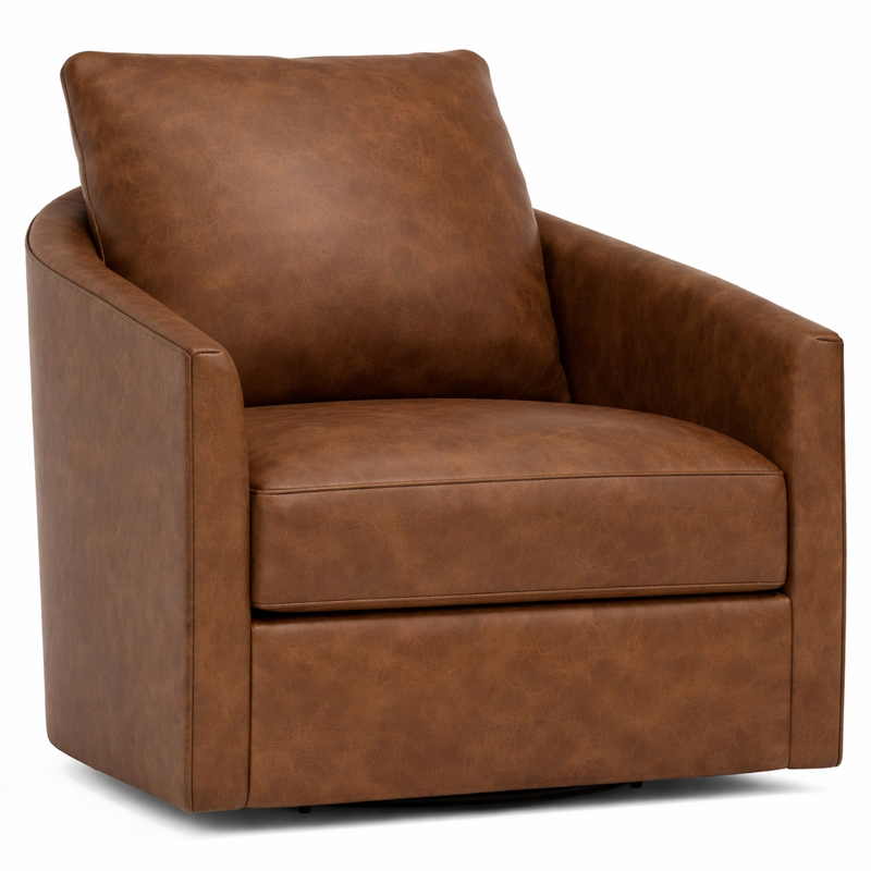 Leather Astoria Swivel Chair | 296-220