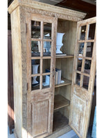 Teak & Glass 2 Door Cabinet