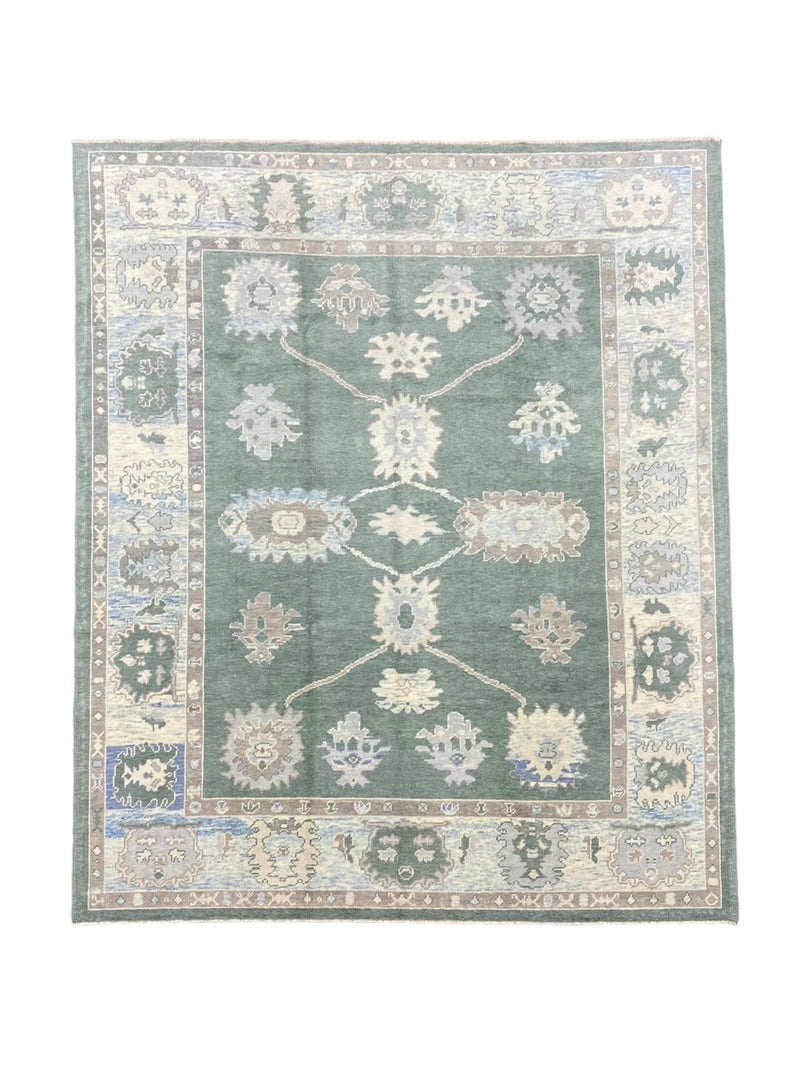 Turkish 8 x10 Hand Knotted Rug -100% Wool