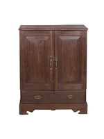 Dark Wood Shelf & Drawer Almirah