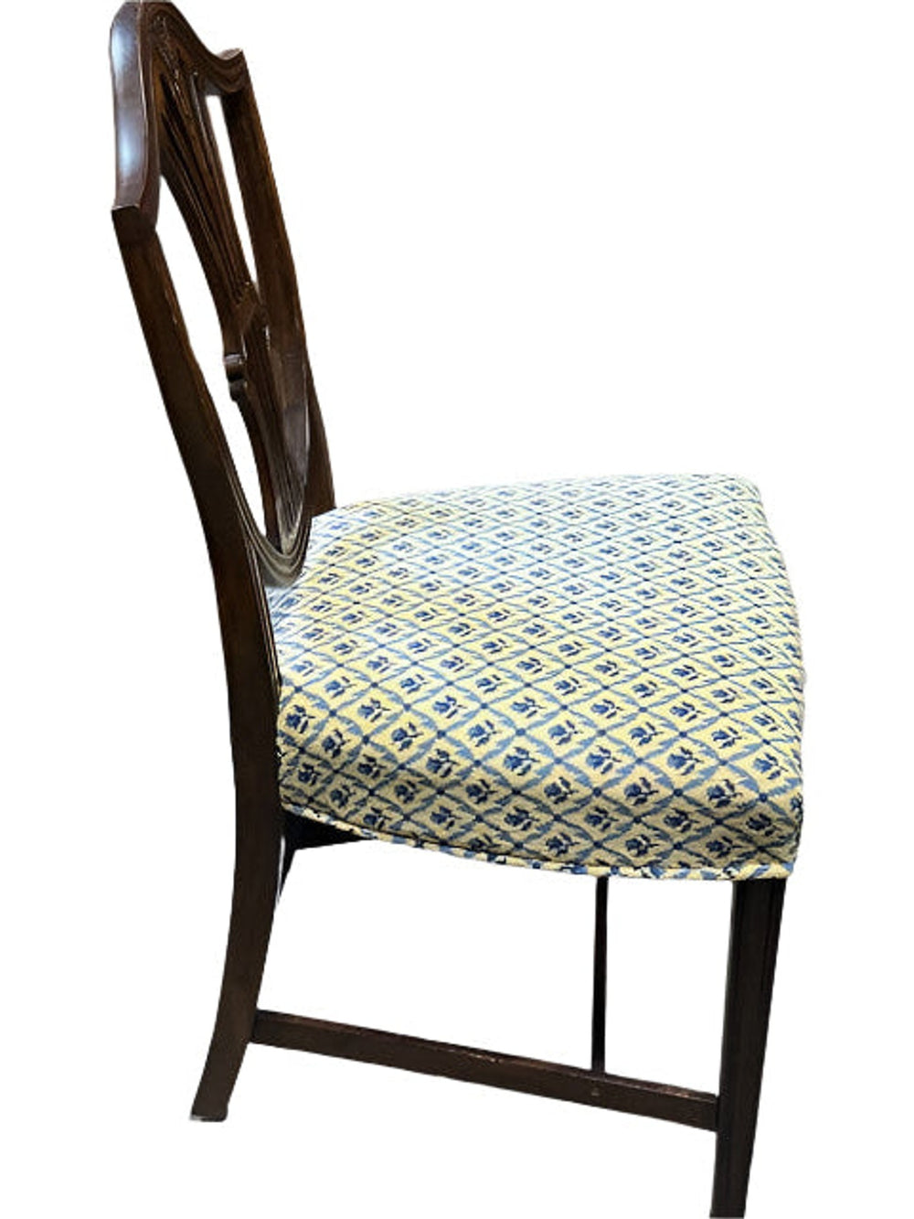 Wheat Motif Fiddle Back Dining Chairs Set/4