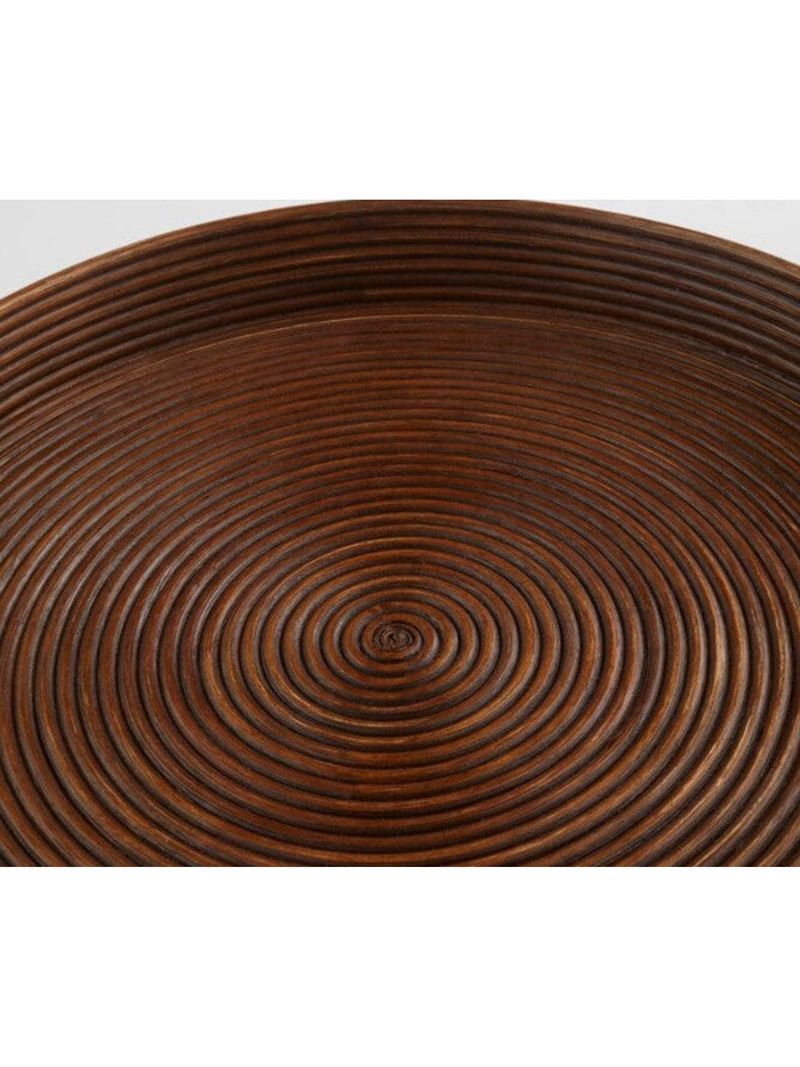 Papeete Round Tray | Brown