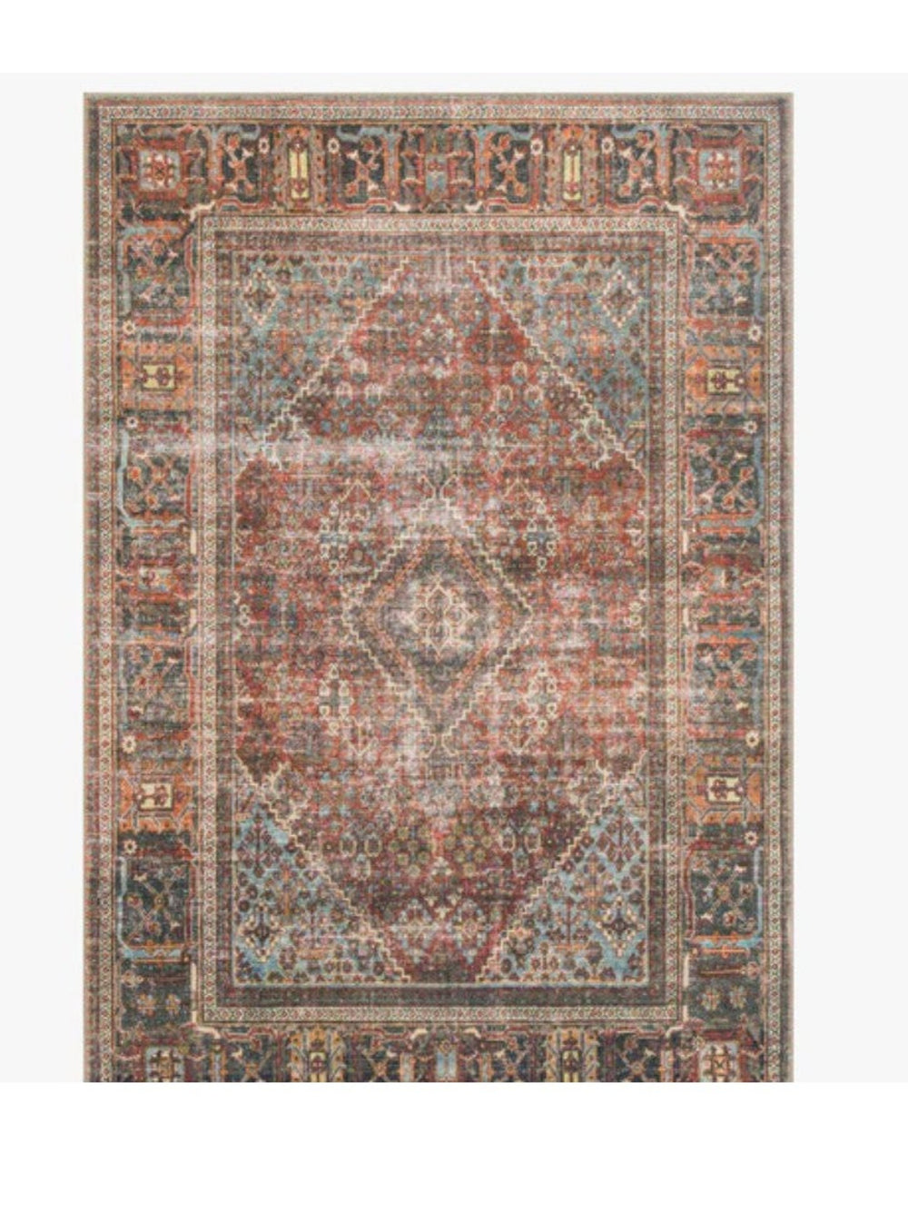 Loren Rug Brick|Midnight Rug 8X10