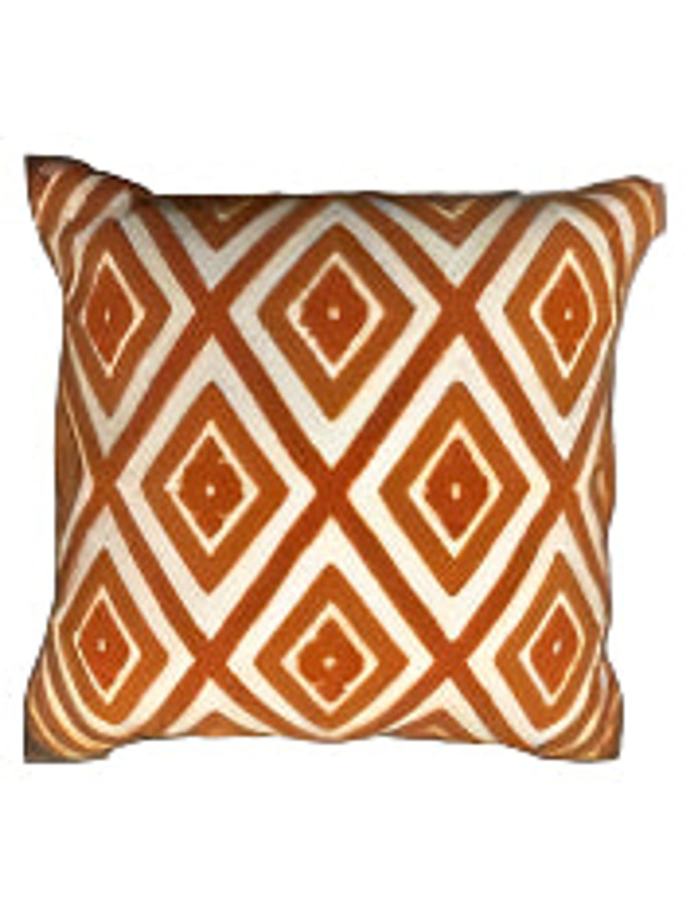 Embroidered Pillow | Orange