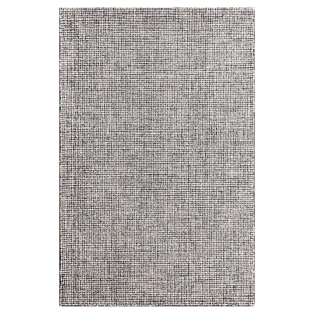 Criss Cross|Grey Wool 9 x 12