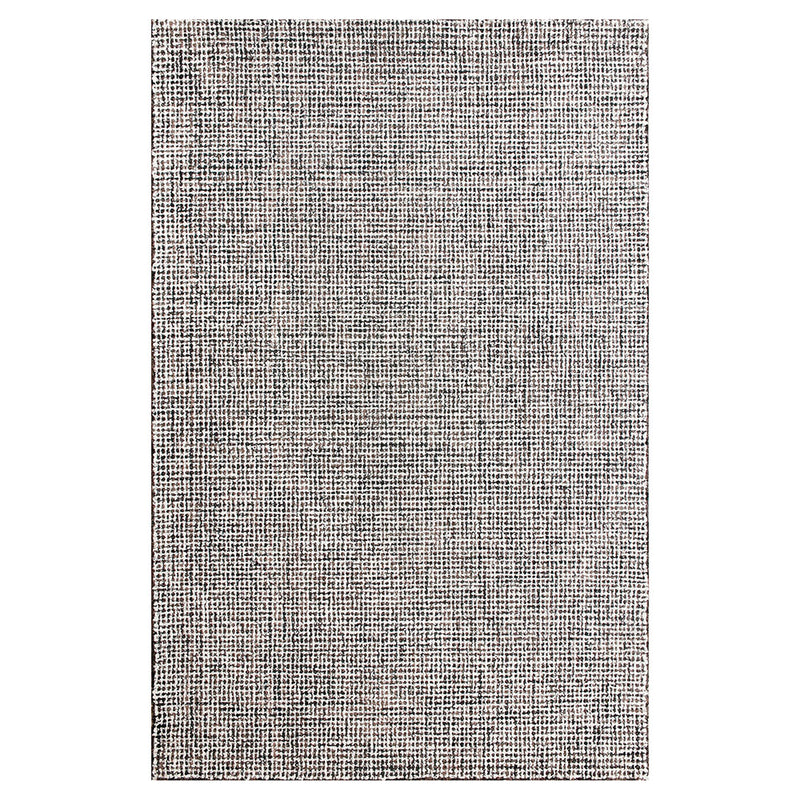 Criss Cross|Grey Wool 9 x 12
