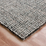 Criss Cross|Grey Wool 9 x 12