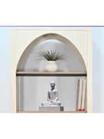 Light Wood Arch Bookcase