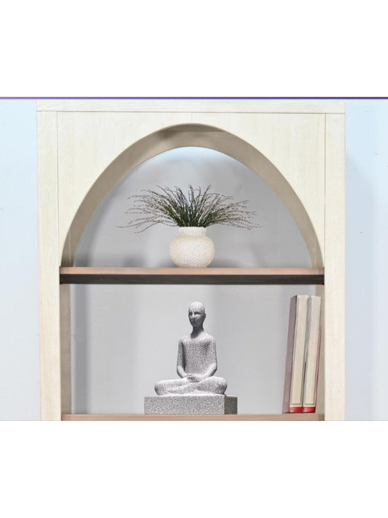Light Wood Arch Bookcase