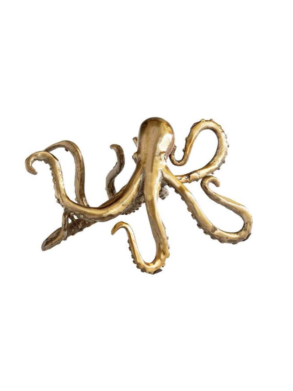 Octopus Shelf Decor | Aged Brass