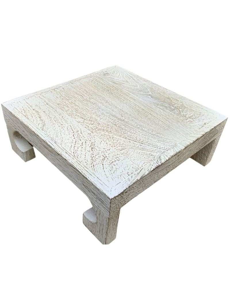 Aki Asian Style Stand | White 12"