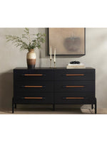 Rosedale 6 Drawer Dresser | Ebony Oak