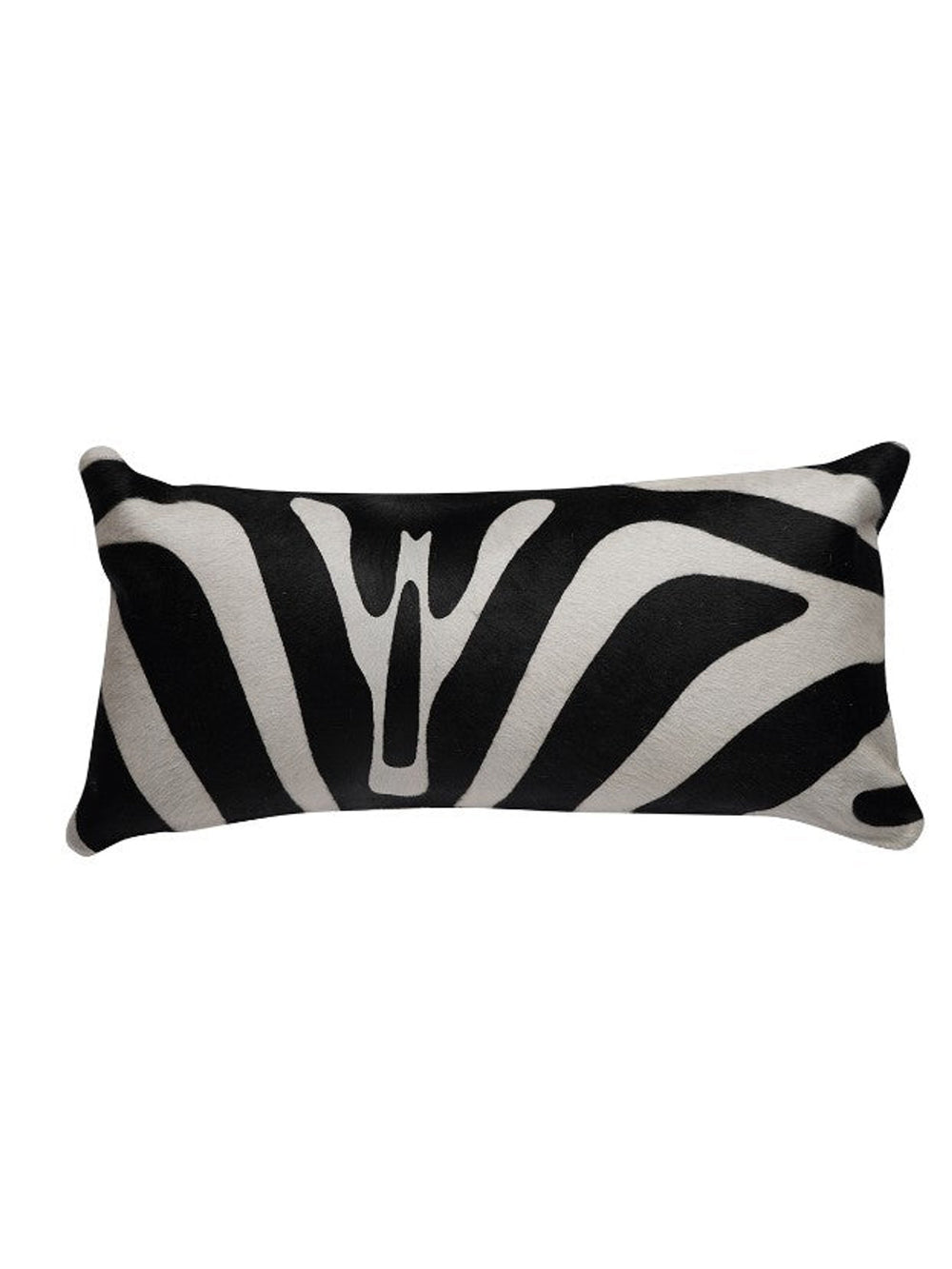 ZEBRA ON WHITE LUMBAR PILLOW