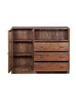 Wood & Glass 3 Way Cabinet