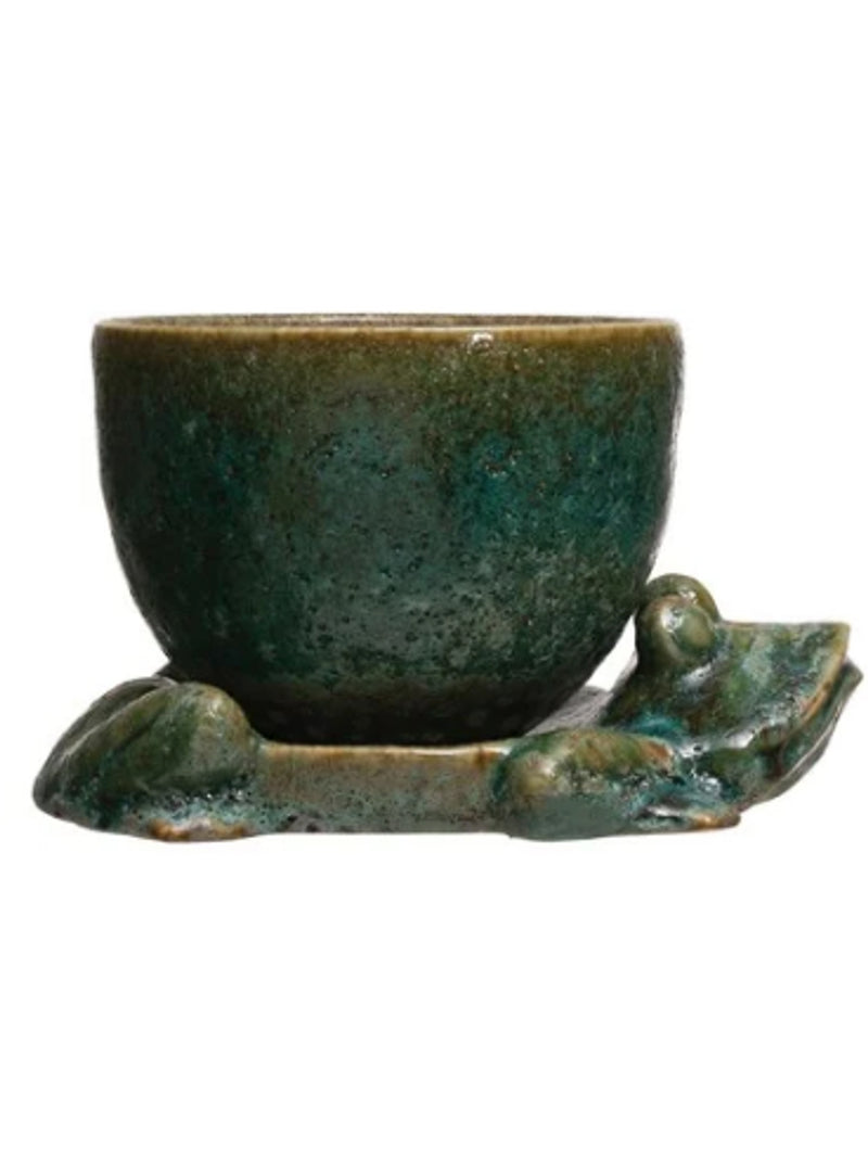 Planter w/Frog Base Set/2