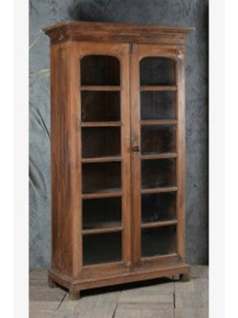 Vintage Wood and Glass Cabinet