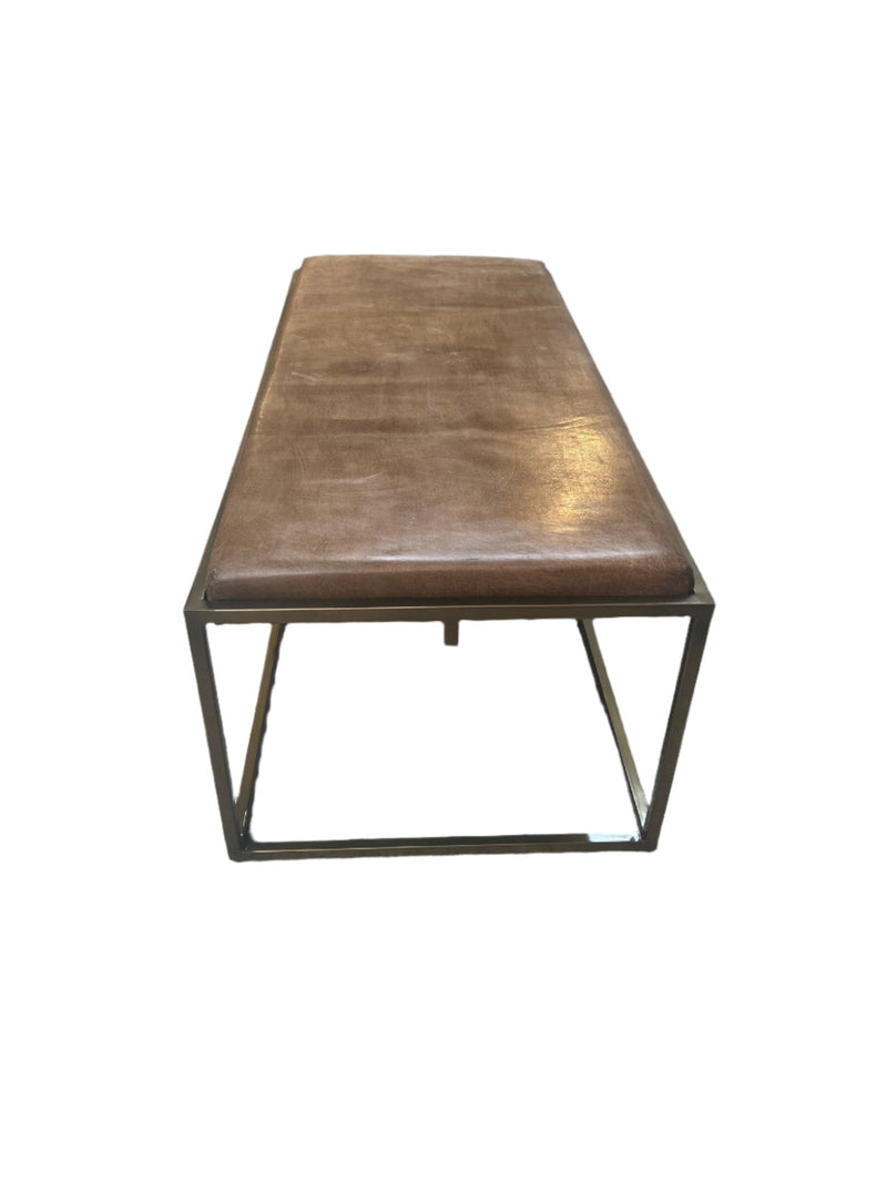 Loftin II Leather Ottoman
