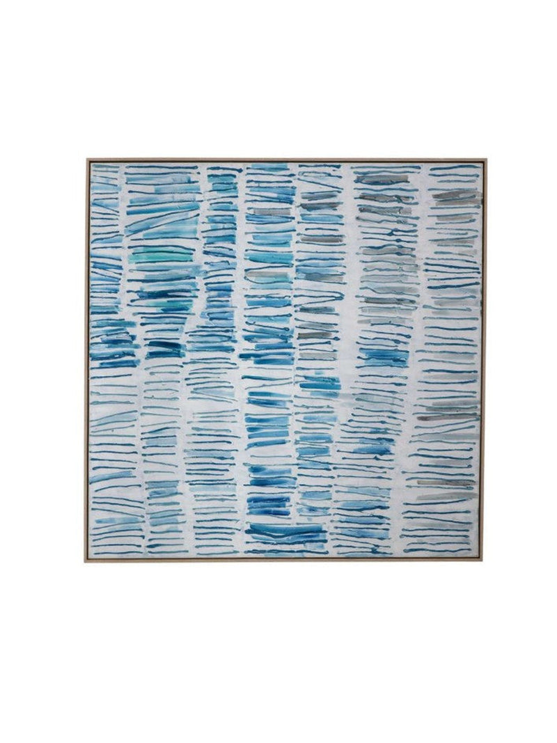 Blue Gail Framed Canvas