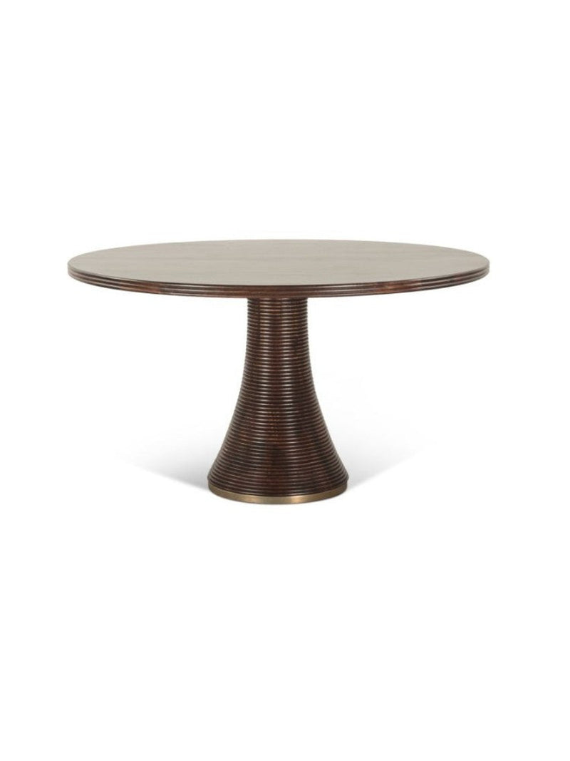 Bijou Round Dining Table | Dark Sienna