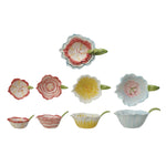 Hand Painted Stoneware Prep Bowls | Set of 4