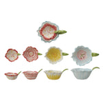 Hand Painted Stoneware Prep Bowls | Set of 4