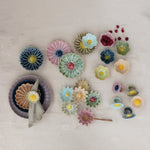 Stoneware Flower Shaped Bowl | Reactive Glaze