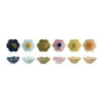 Stoneware Flower Shaped Bowl | Reactive Glaze