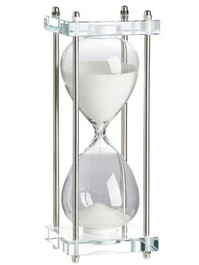 Hourglass White Sand w/Stand