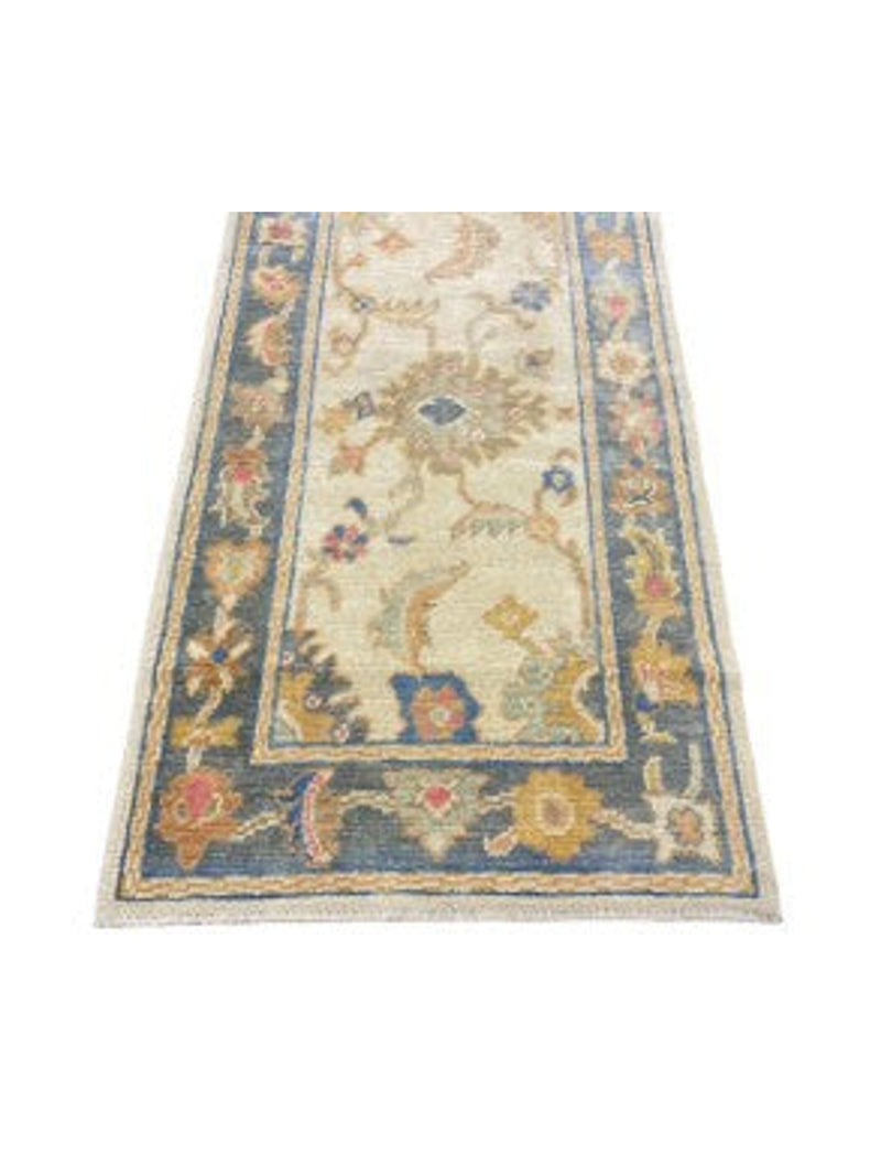 Turkish Oushak Rug 3 | 3' x 12'4"