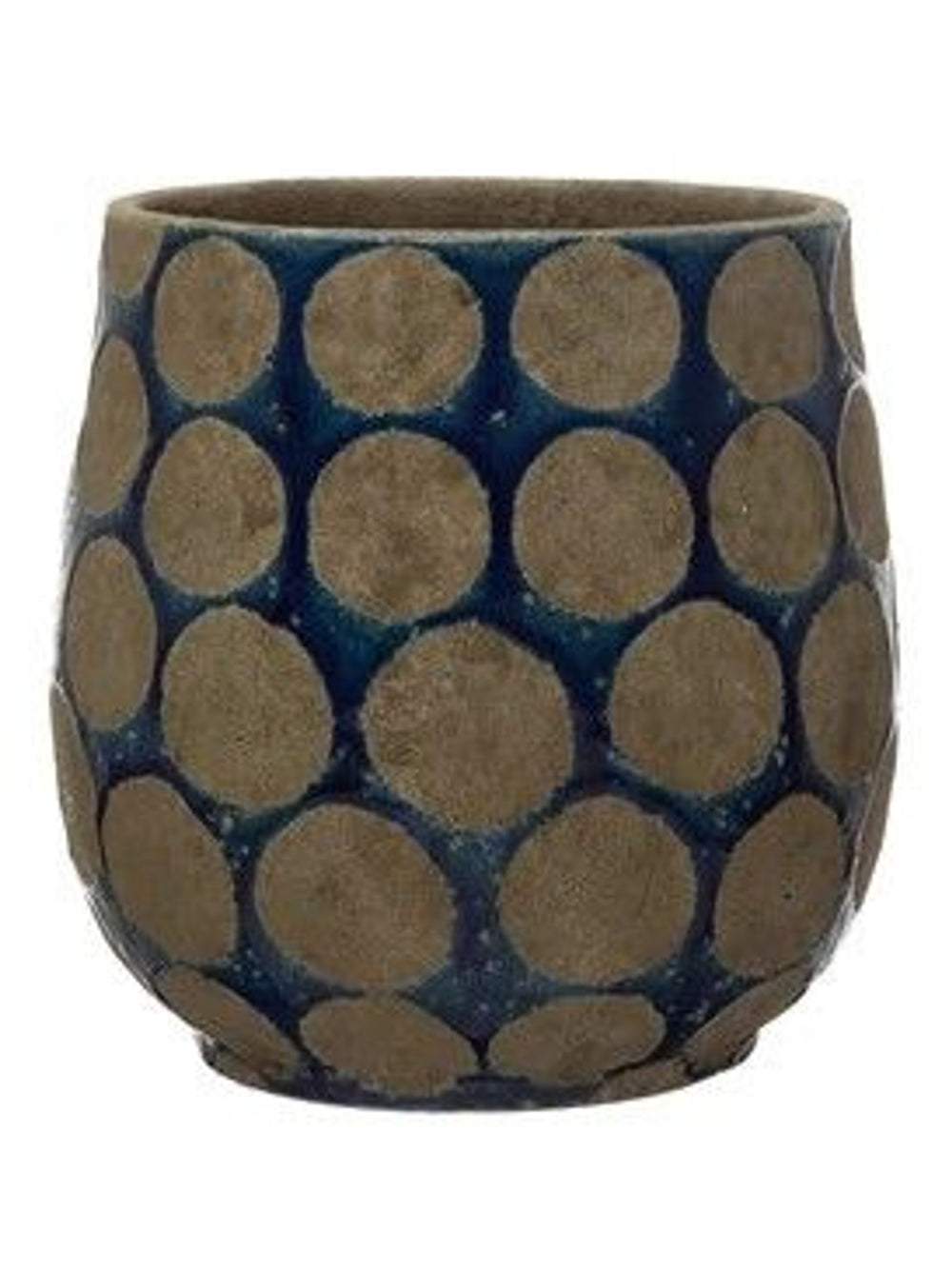 Terracotta Vase | Dark Blue / Cement