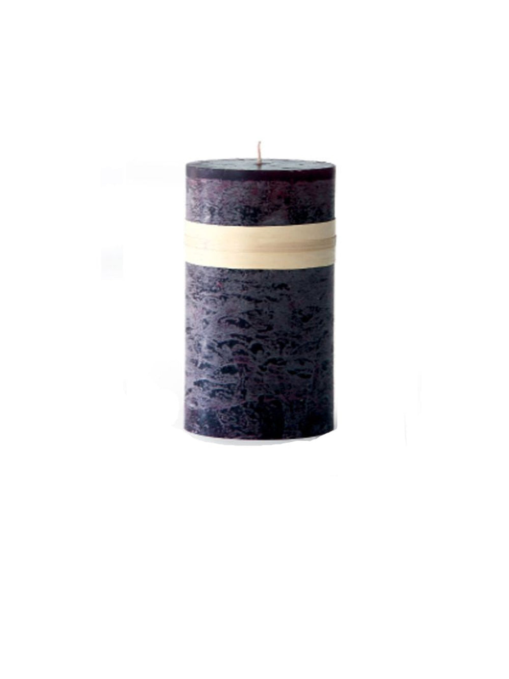 Dark Plum 6" Timber Pillar Candle