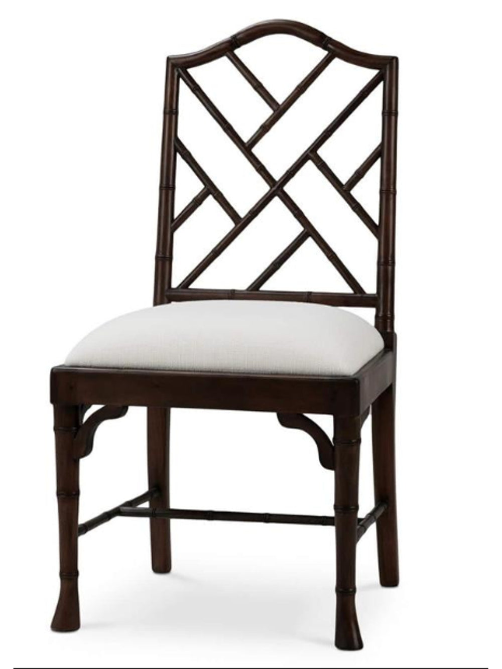 Bamboo Dining Chair | Walnut | Arctic White*