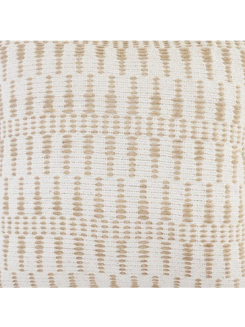 Natural White Tassel 20" Pillow