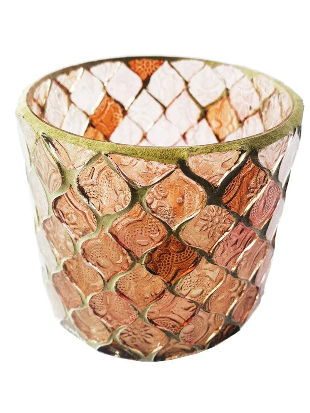 Glass Mosaic Votive Holder