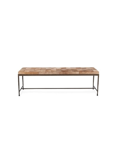 Achen 60" Hair on Hide Bench | Canyon Sand