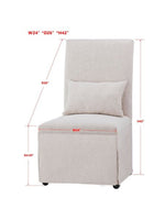 Myles Side Chair | French LInen